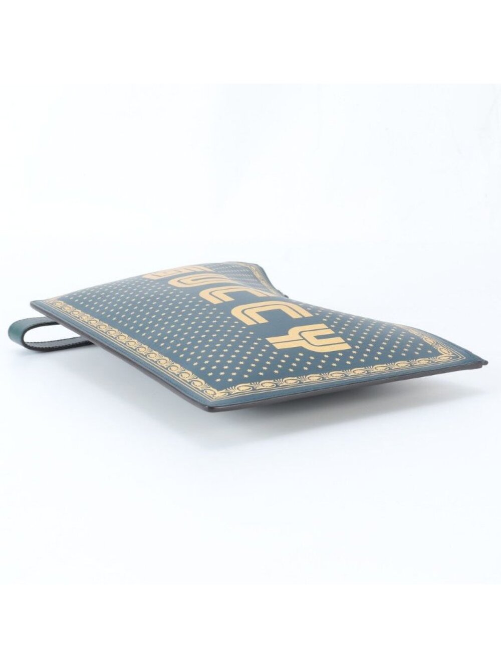Gucci Sega Collaboration Guccy Print Leather Business Clutch - Picture 4 of 10